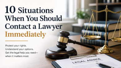 10 Situations When You Should Contact a Lawyer Immediately