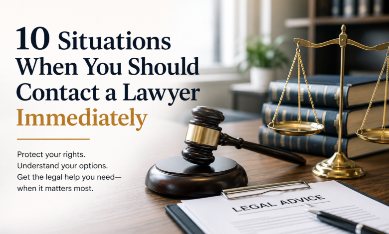 10 Situations When You Should Contact a Lawyer Immediately